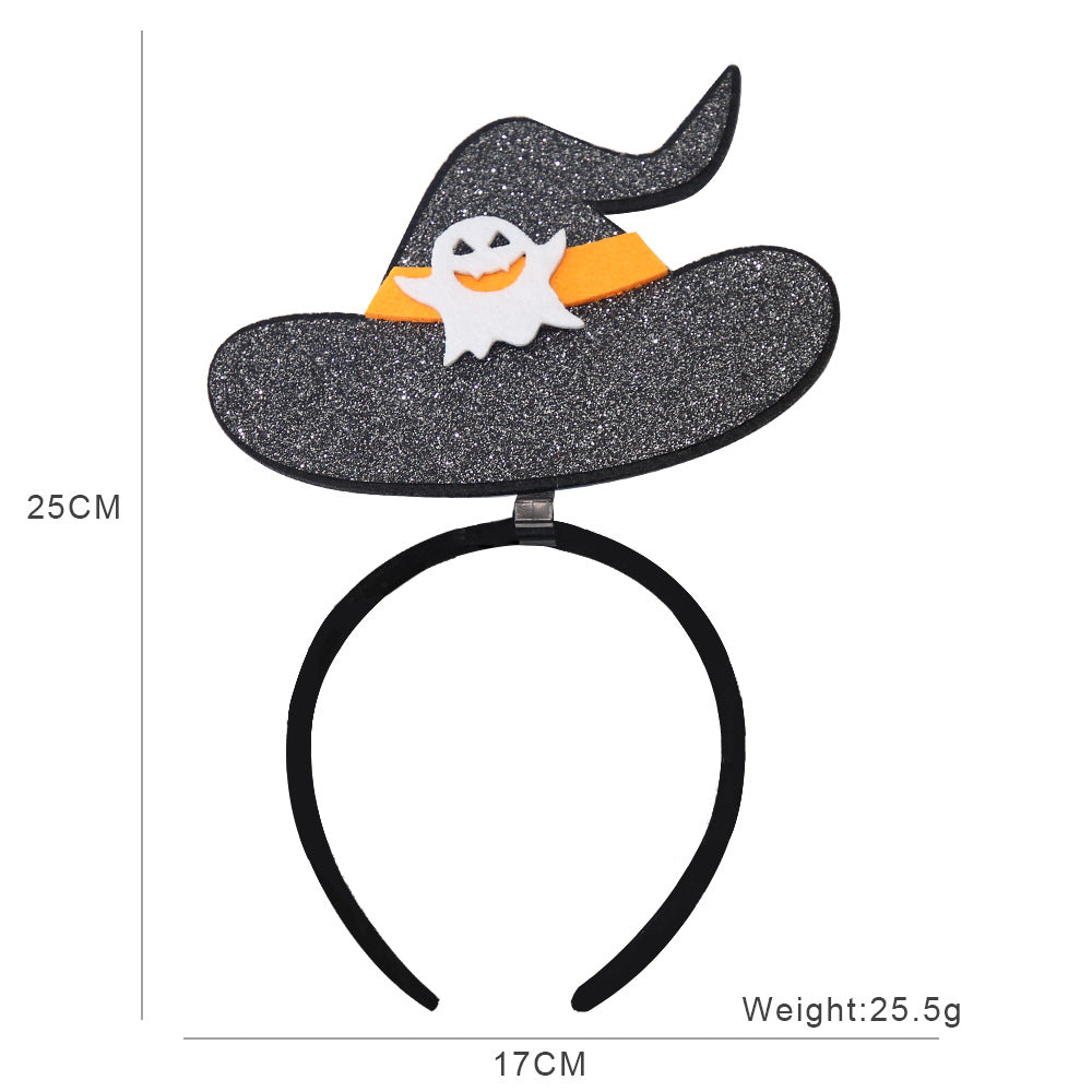Bandeau d'Halloween pour enfants, accessoires de fête fantôme, citrouille et squelette