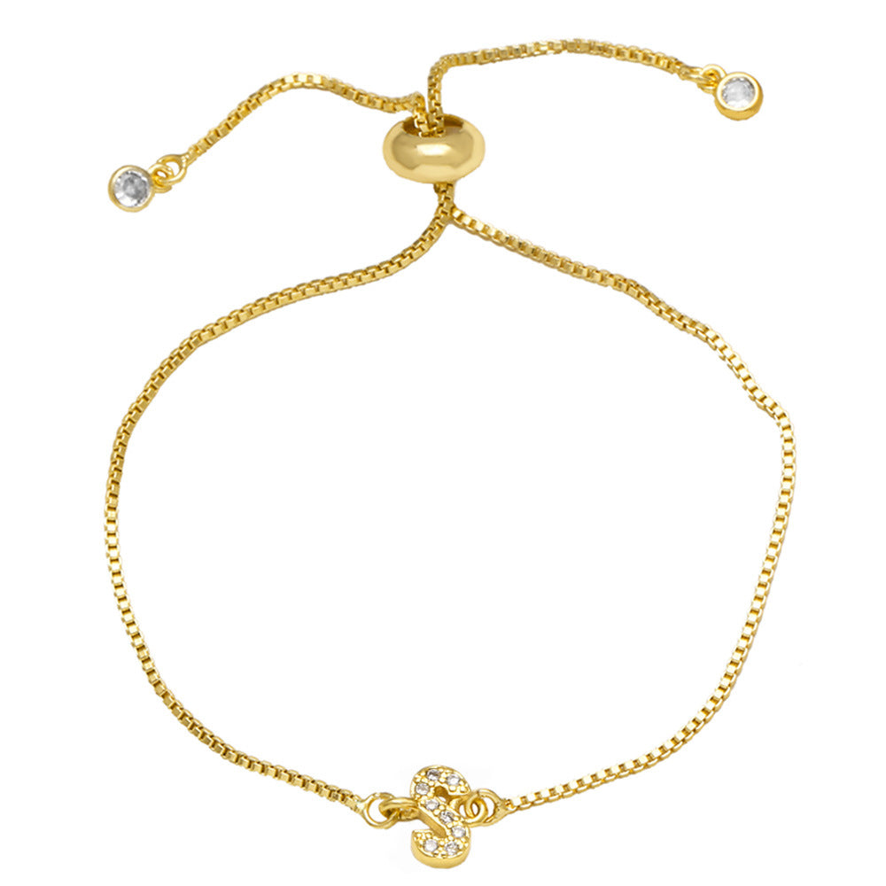 Fashion Adjustable Alphabet Bracelet for Women