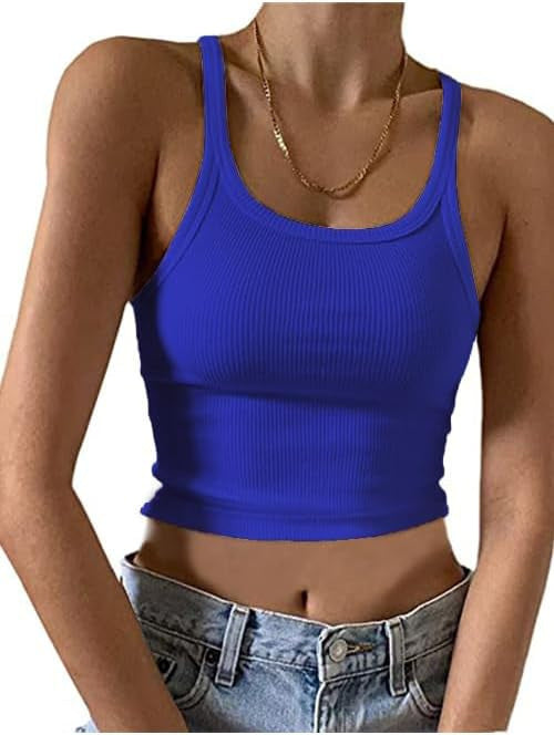 Women Fashion Sexy Solid Color Slim Camisole