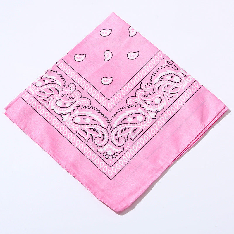 Women Fashion Cashew Print Square Scarf Cotton Street Style Accessory
