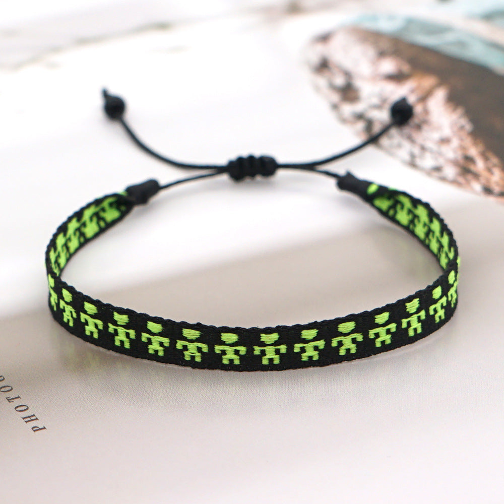 Bohemian Ethnic Ribbon Handwoven Bracelet