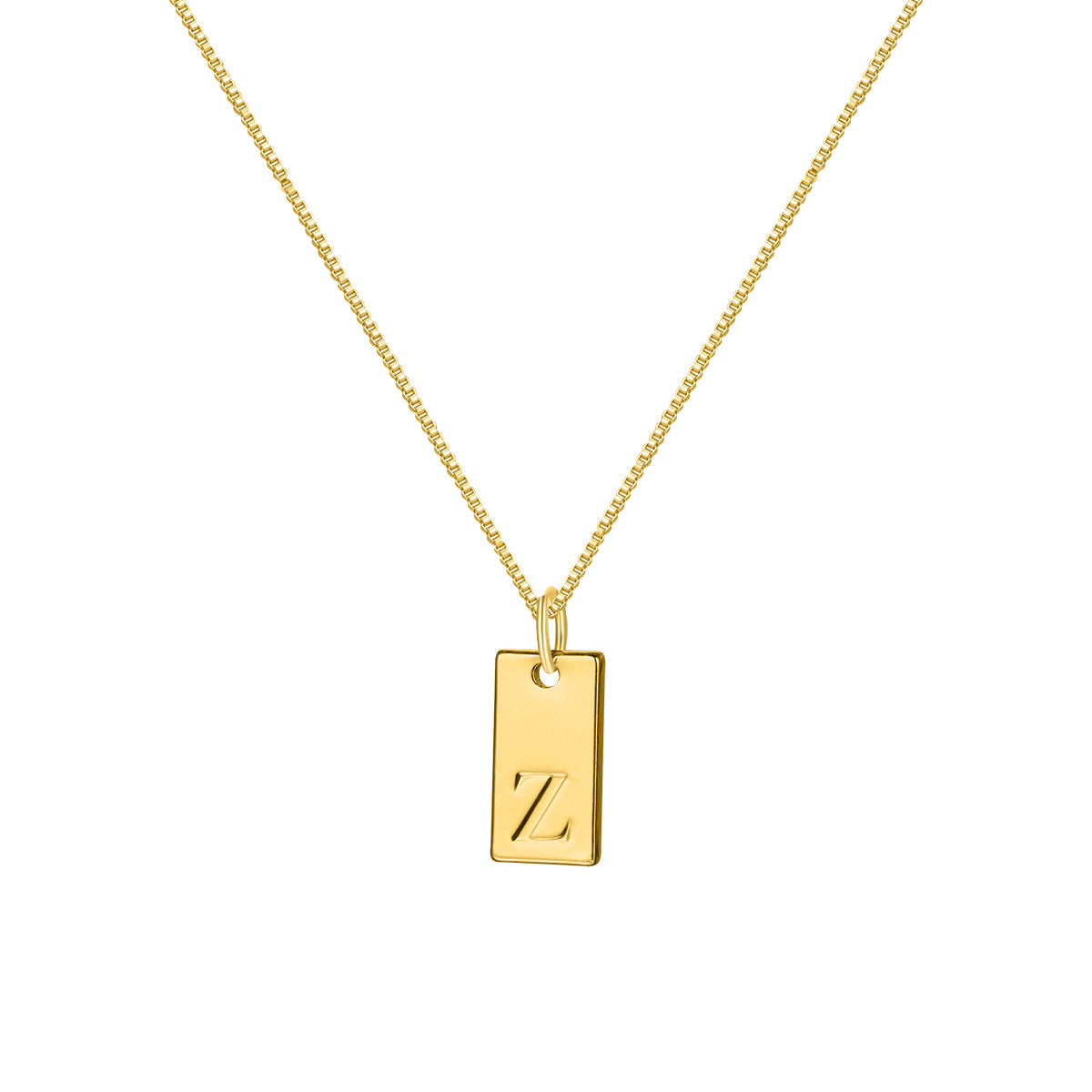 Collar con colgante de letra inglesa sencilla a la moda para mujer