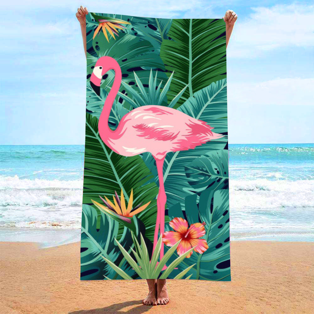 Toalla de playa de secado rápido con estampado informal de moda