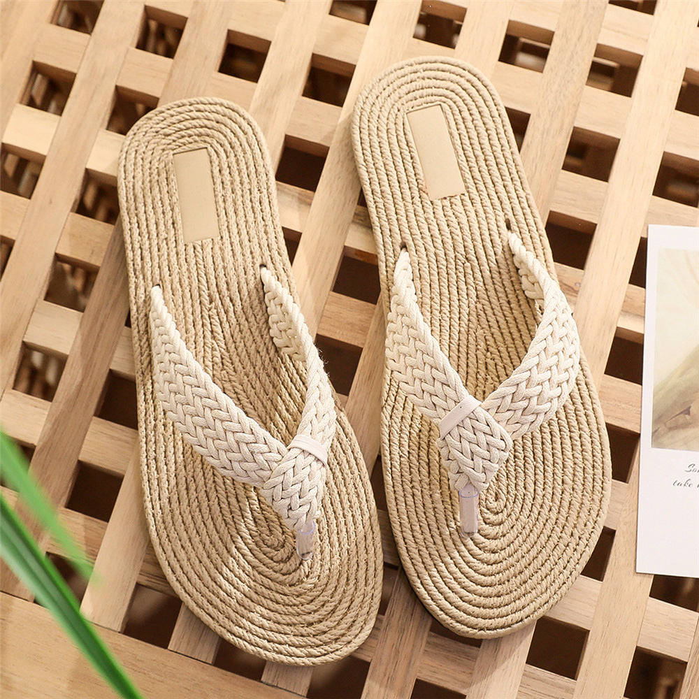 Chanclas casuales de playa de talla grande para mujer de moda de verano