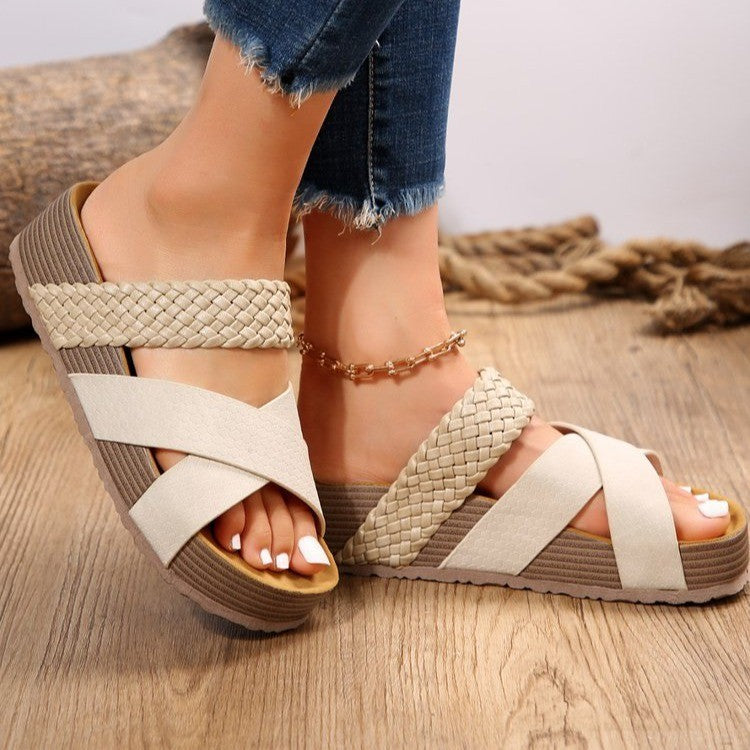 Zapatillas de plataforma informales retro de talla grande