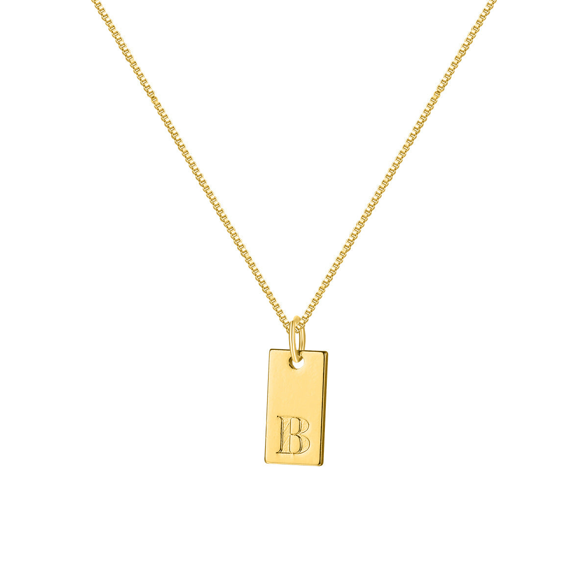 Collar con colgante de letra inglesa sencilla a la moda para mujer
