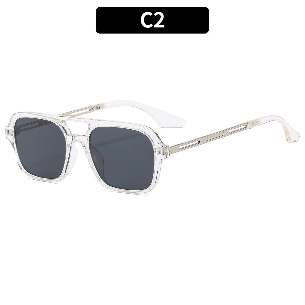 Gafas de sol estilo aviador retro de doble haz