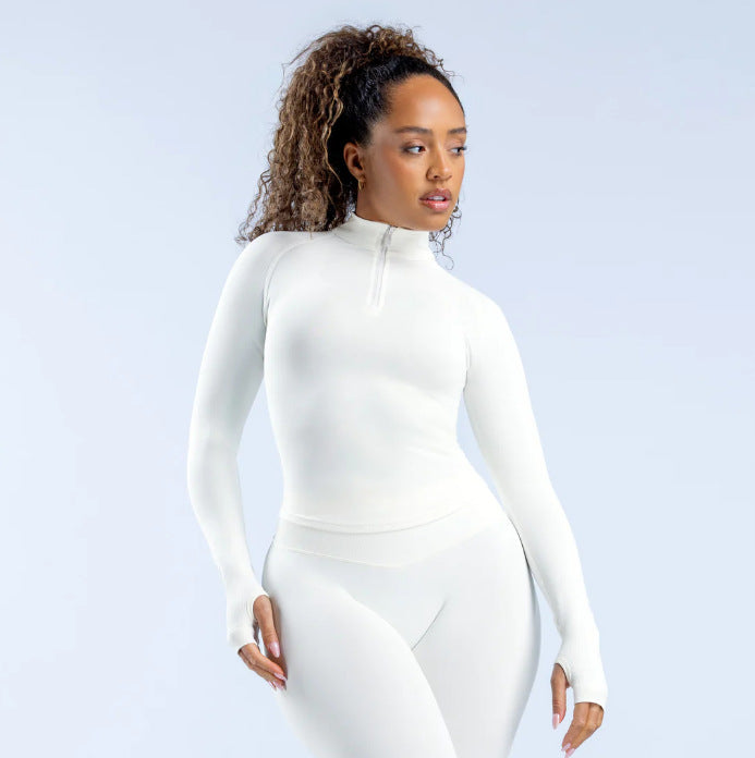 Women Fashion Casual Long-Sleeve Yoga Jacket
