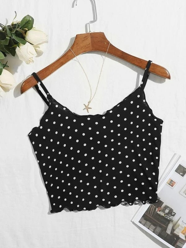 Women Fashion Sexy Printed Camisole Crop Top