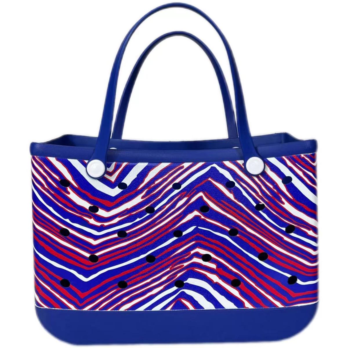 Sac de plage Eva imprimé à motif géométrique, fourre-tout polyvalent