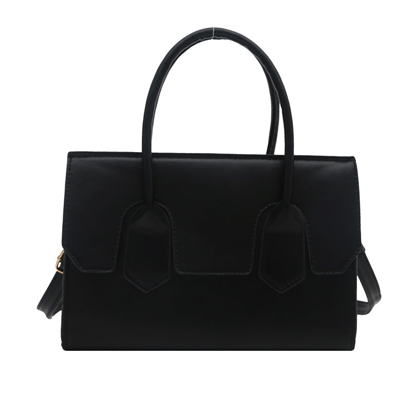 Sac à main carré décontracté de couleur unie pour femme, petit format