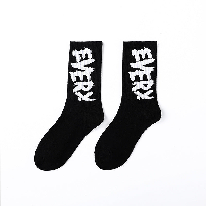 Calcetines de Halloween para hombre con diseño punk de calavera y palmeras y astronauta