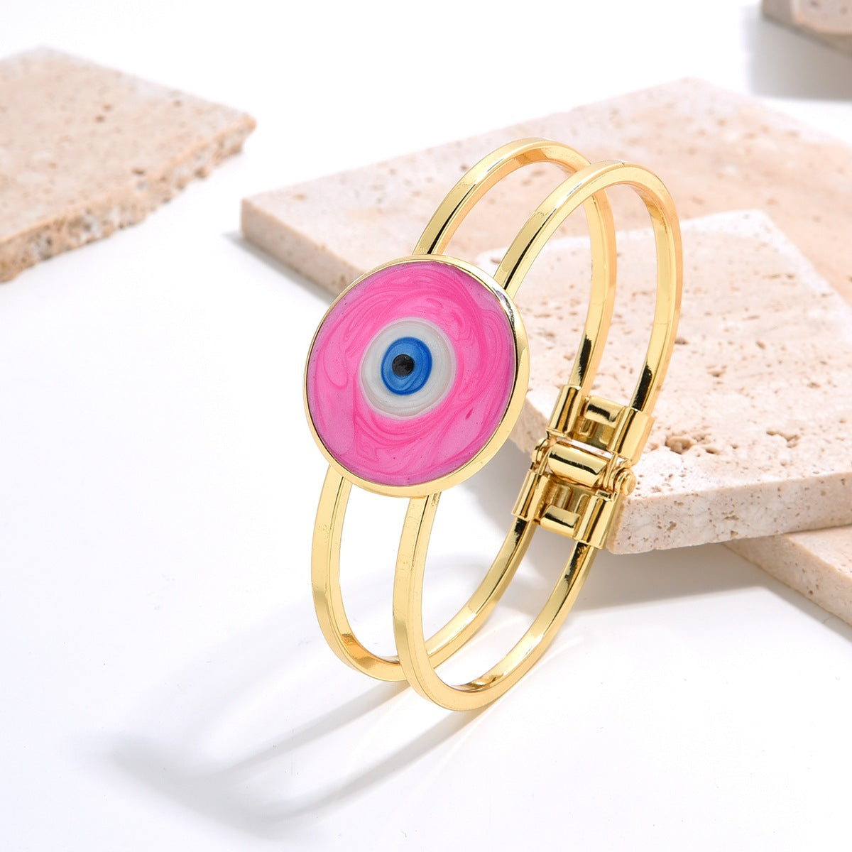 Pulsera multicolor de ojo de diablo para mujer