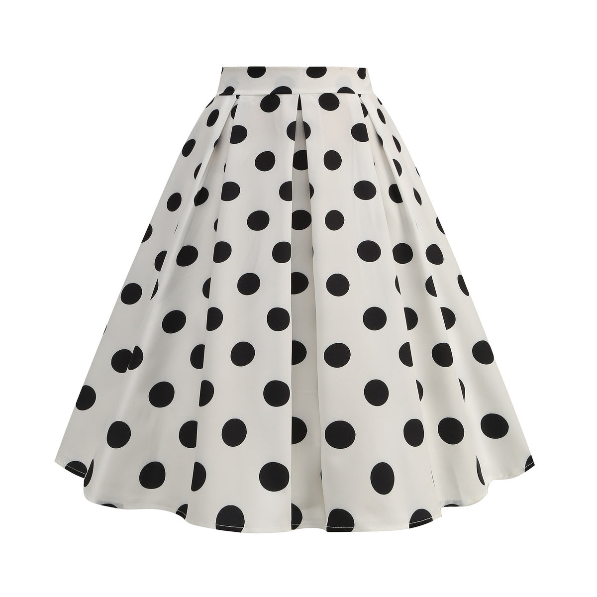 Falda plisada con estampado de lunares para mujer, estilo informal, a la moda