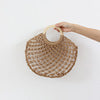 Bohemian Holiday Beach Hollow Straw Handbag