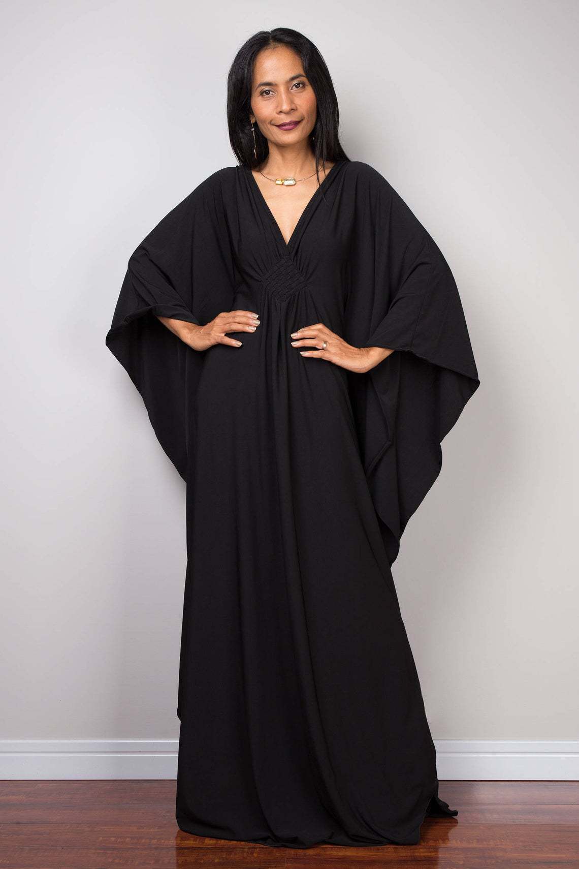 Women Polyester Loose Robe Vacation Coverup Dress