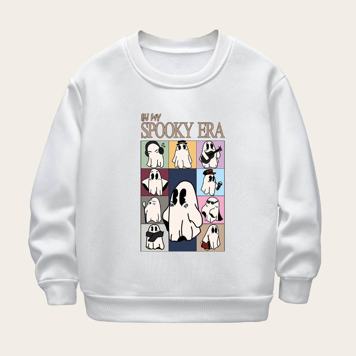 Kids Toddler Boys Girls Cartoon Print Fleece Sweater