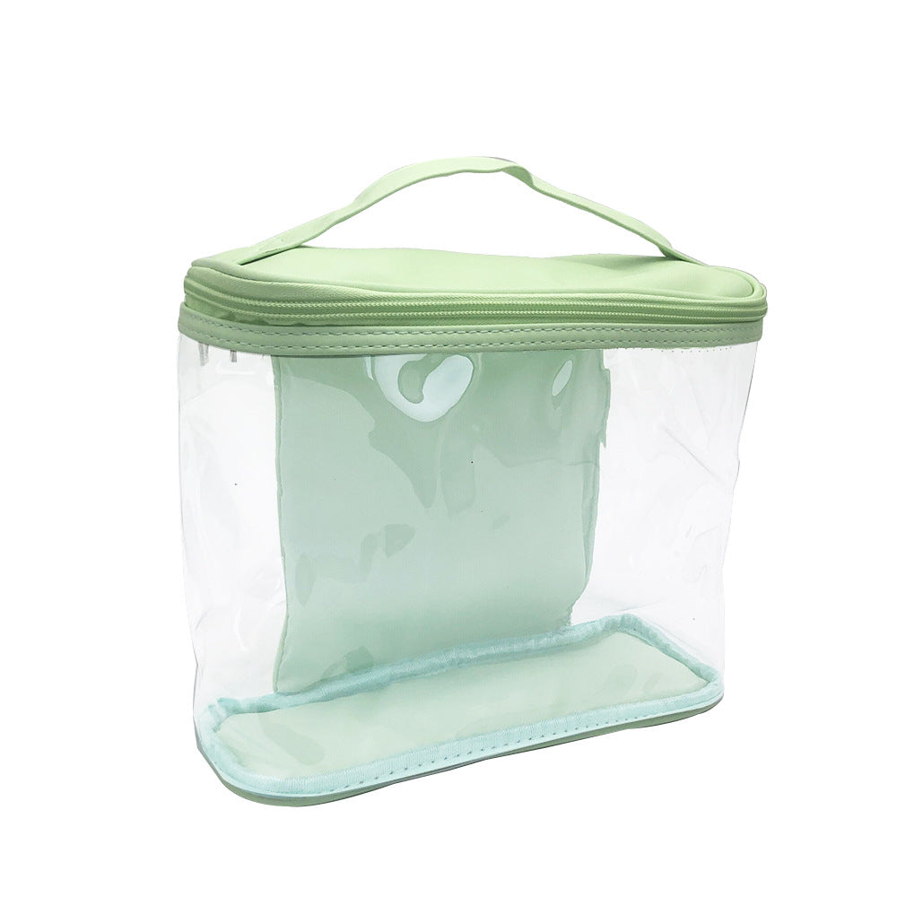 Neceser de viaje de PVC para maquillaje y cosméticos - Diseño transparente