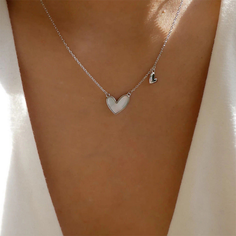 Collar de amor acrílico simple de moda para mujer, estilo geométrico de aleación