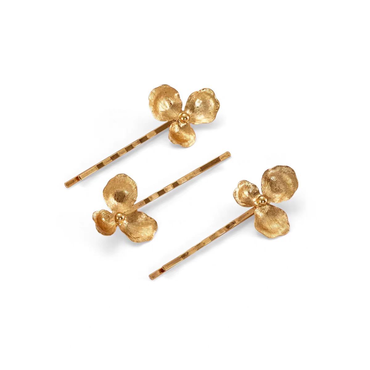 Épingle à cheveux florale en perles de style palais vintage avec clip latéral élégant