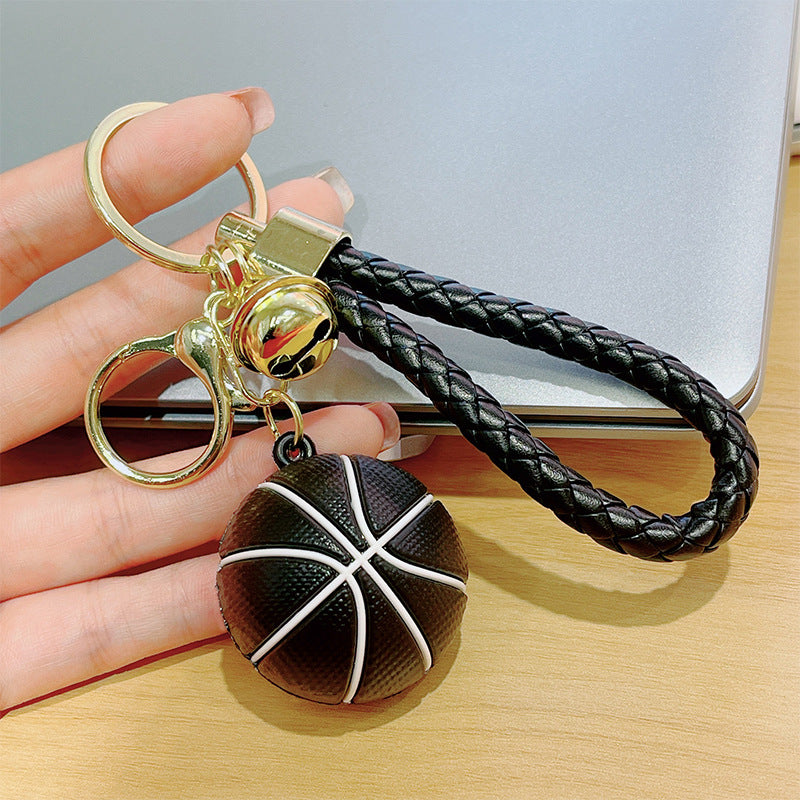 Creative Cartoon Basketball Silicone Keychain