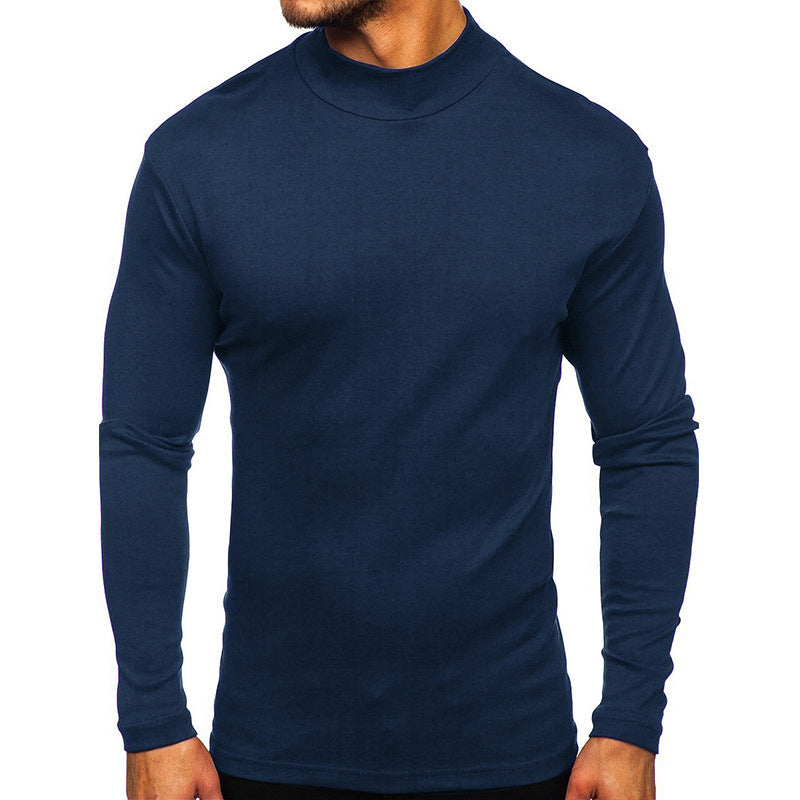 Men's Casual Basic Solid Color Long Sleeve T-Shirt