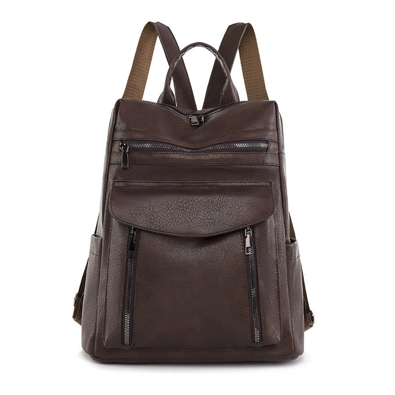 Women Fashion Business Color Blocking Backpack
