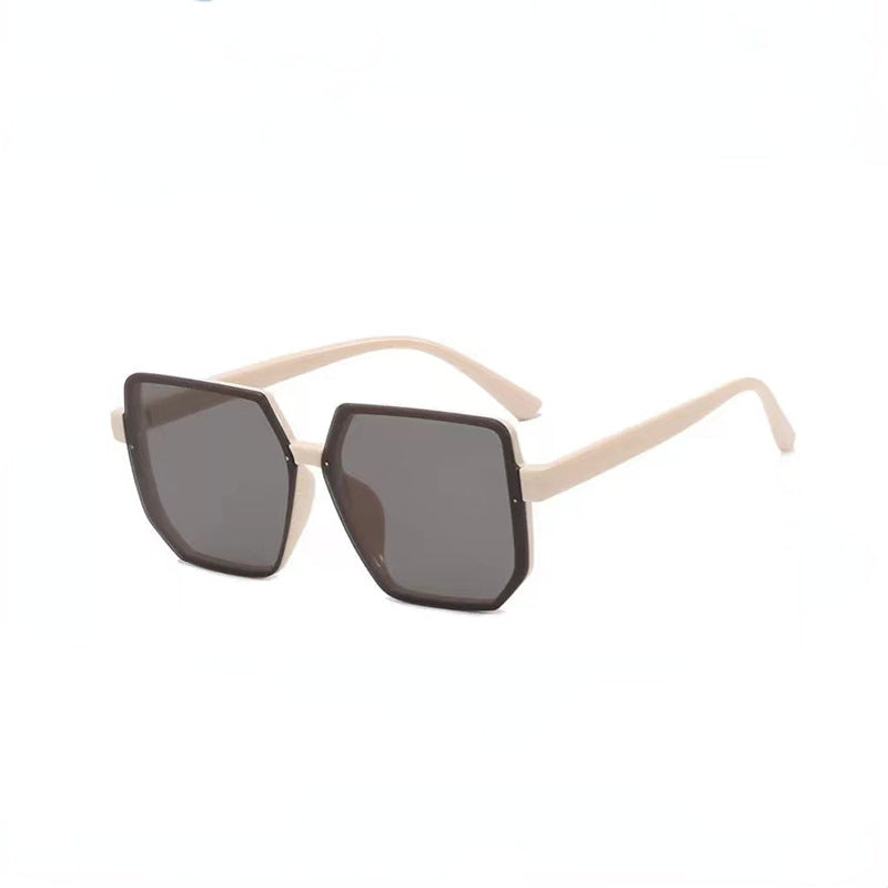 Gafas de sol cuadradas de montura grande retro para mujer, montura de PC, gafas de moda