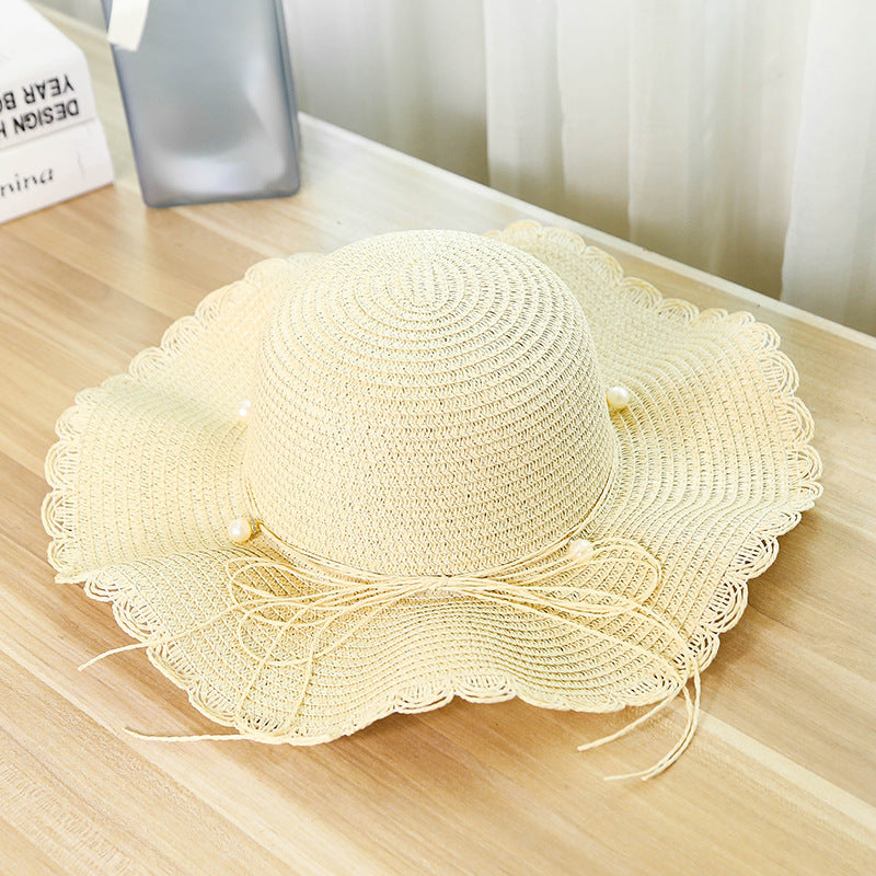 Beach Holiday Straw Sun Hat Small Dome Style