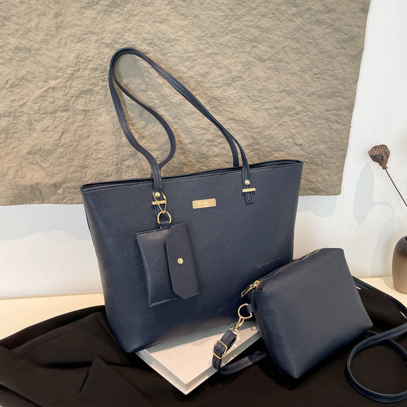 Three-Piece Set Simple Large Capacity Tote Bag