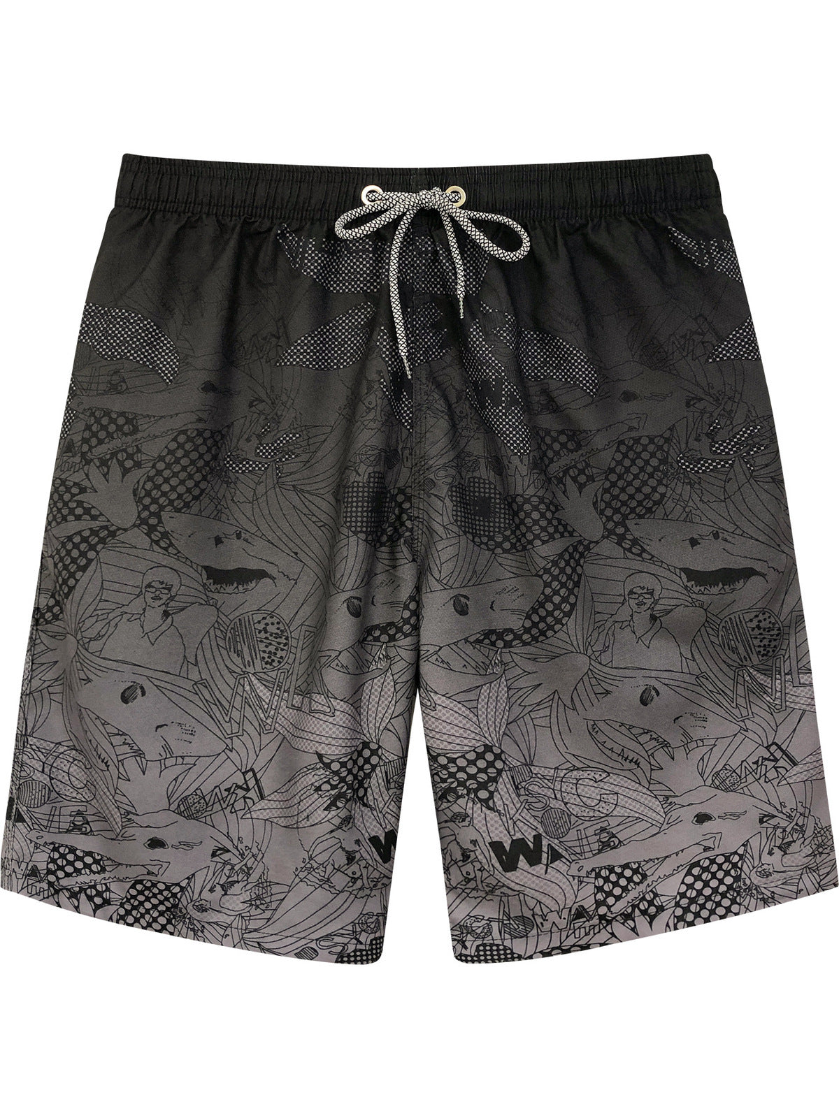 Bañador informal de secado rápido con estampado para hombre