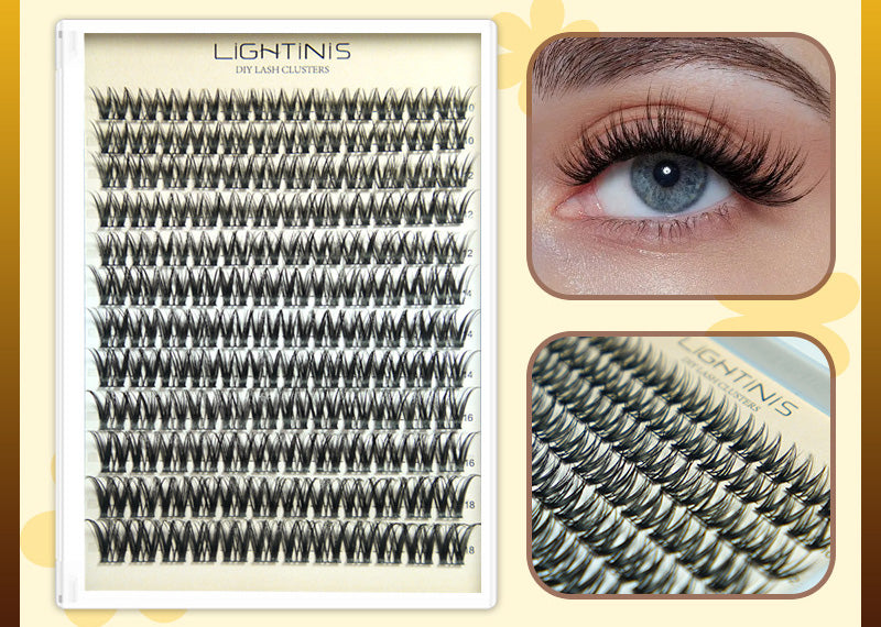 Faux cils épais et naturels pour femmes, fabriqués en fibres de haute qualité