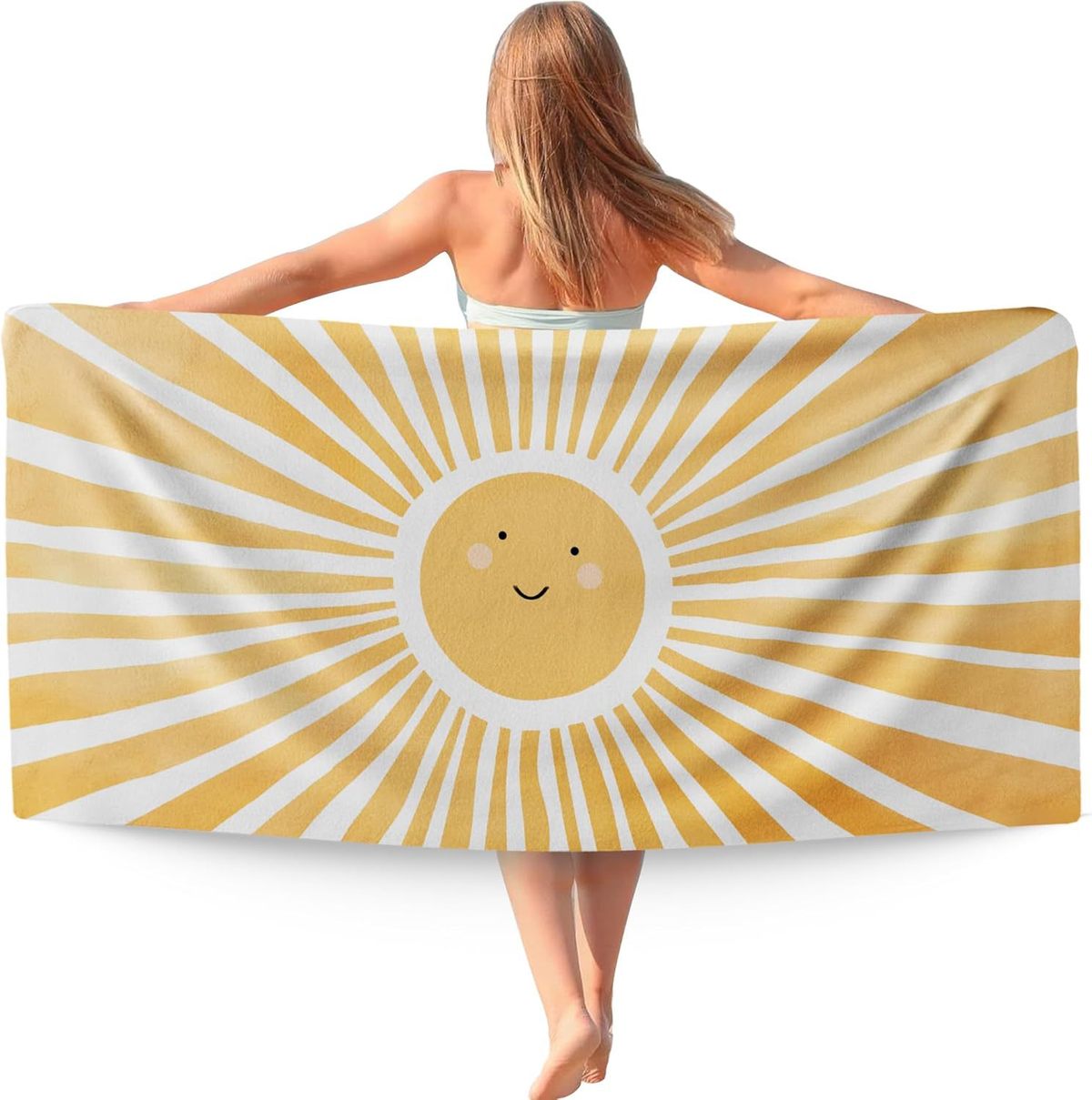 Serviette de plage en microfibre à impression numérique décontractée et tendance