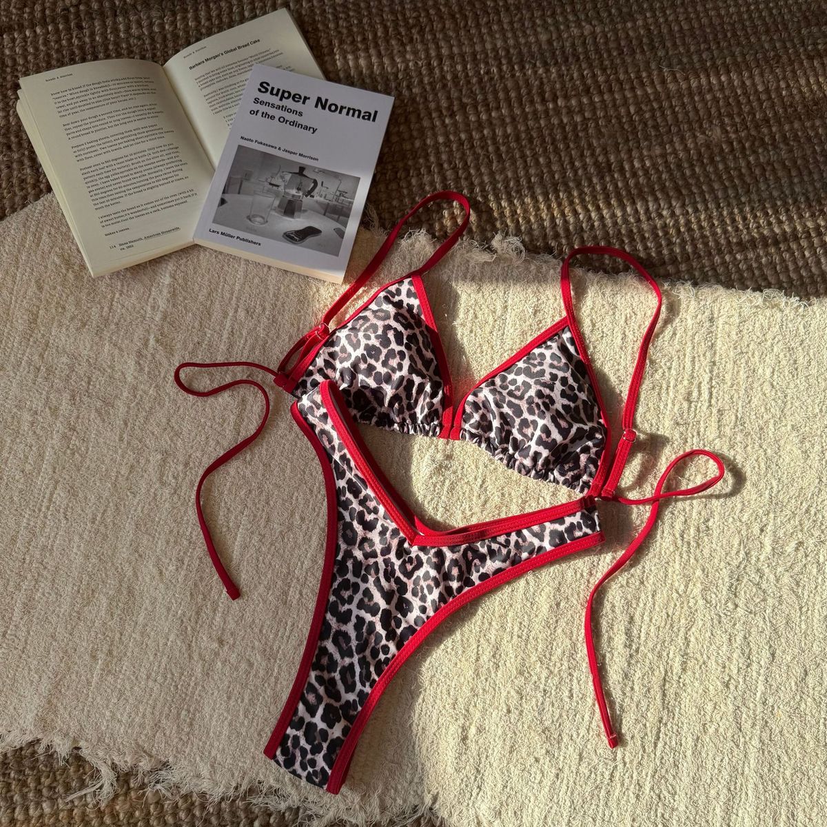 Maillot de bain bikini sexy à imprimé léopard pour femme