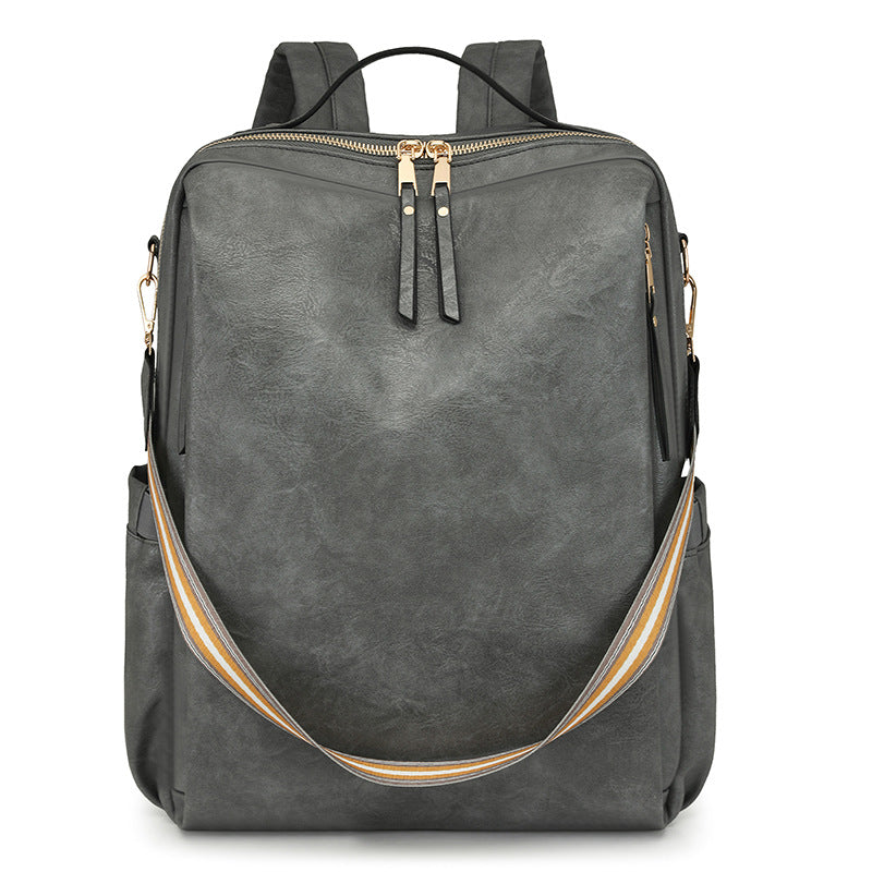 Women Retro Style Multi Functional Pu Fashion Backpack