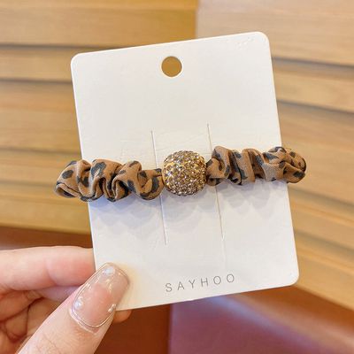Women Fashion High Elastic Rhinestone Hair Rope