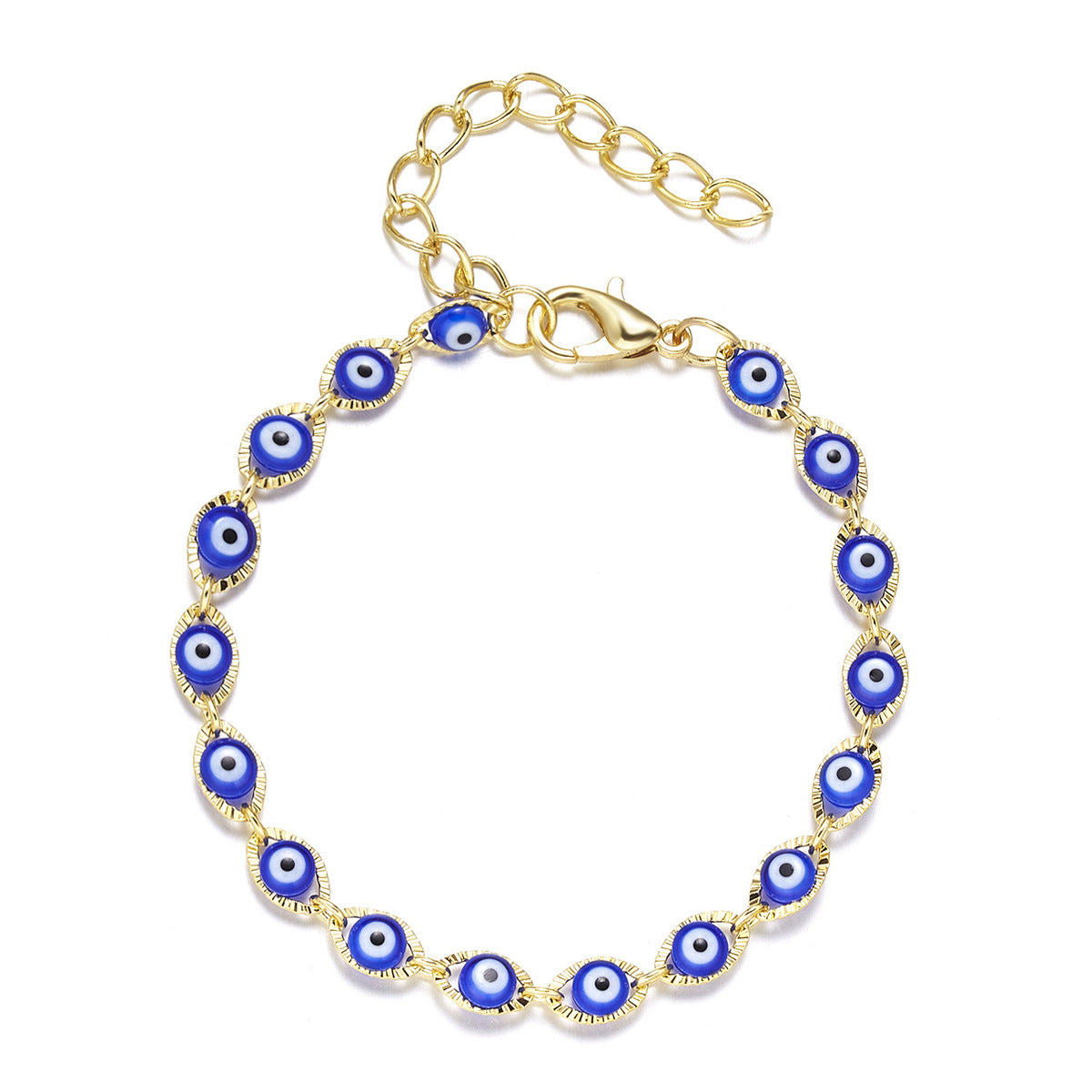 Women Fashion Casual Devil'S Eye Alloy Beads Bracelet