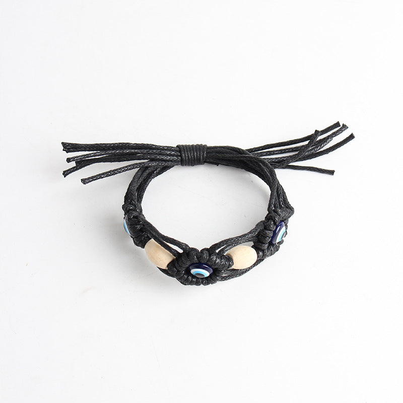 Bohemian Vintage Evil Eye Woven Bracelet