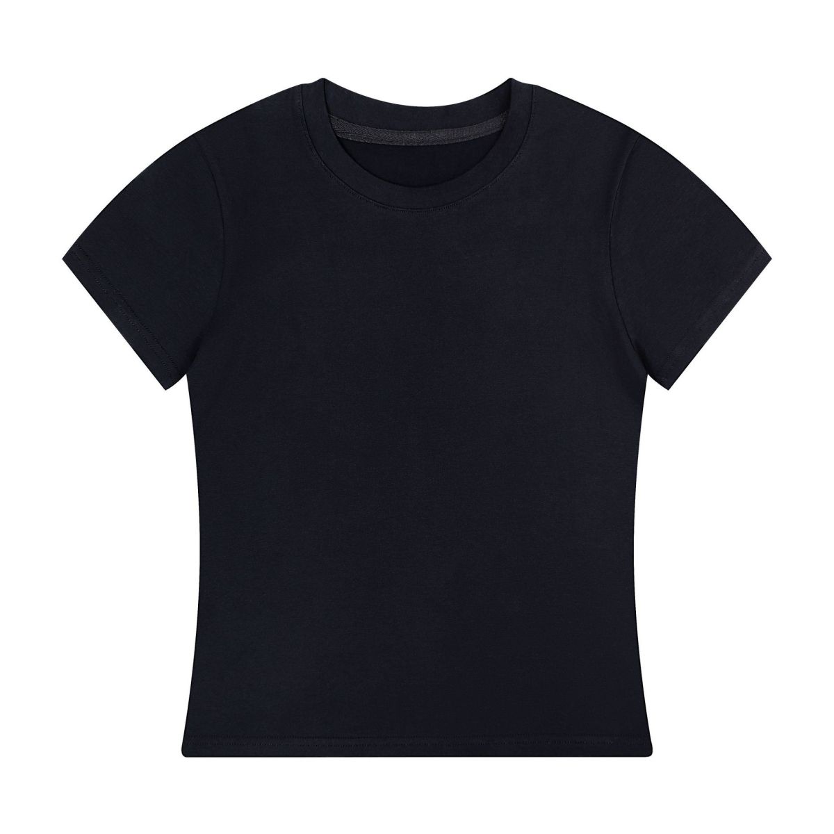 T-shirt d'été décontracté de couleur unie pour femme