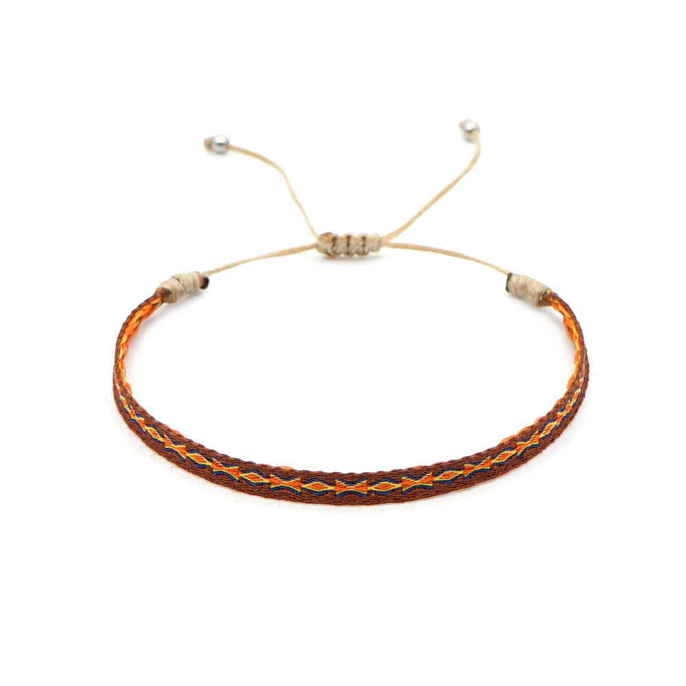 Bohemian Ethnic Ribbon Handwoven Bracelet