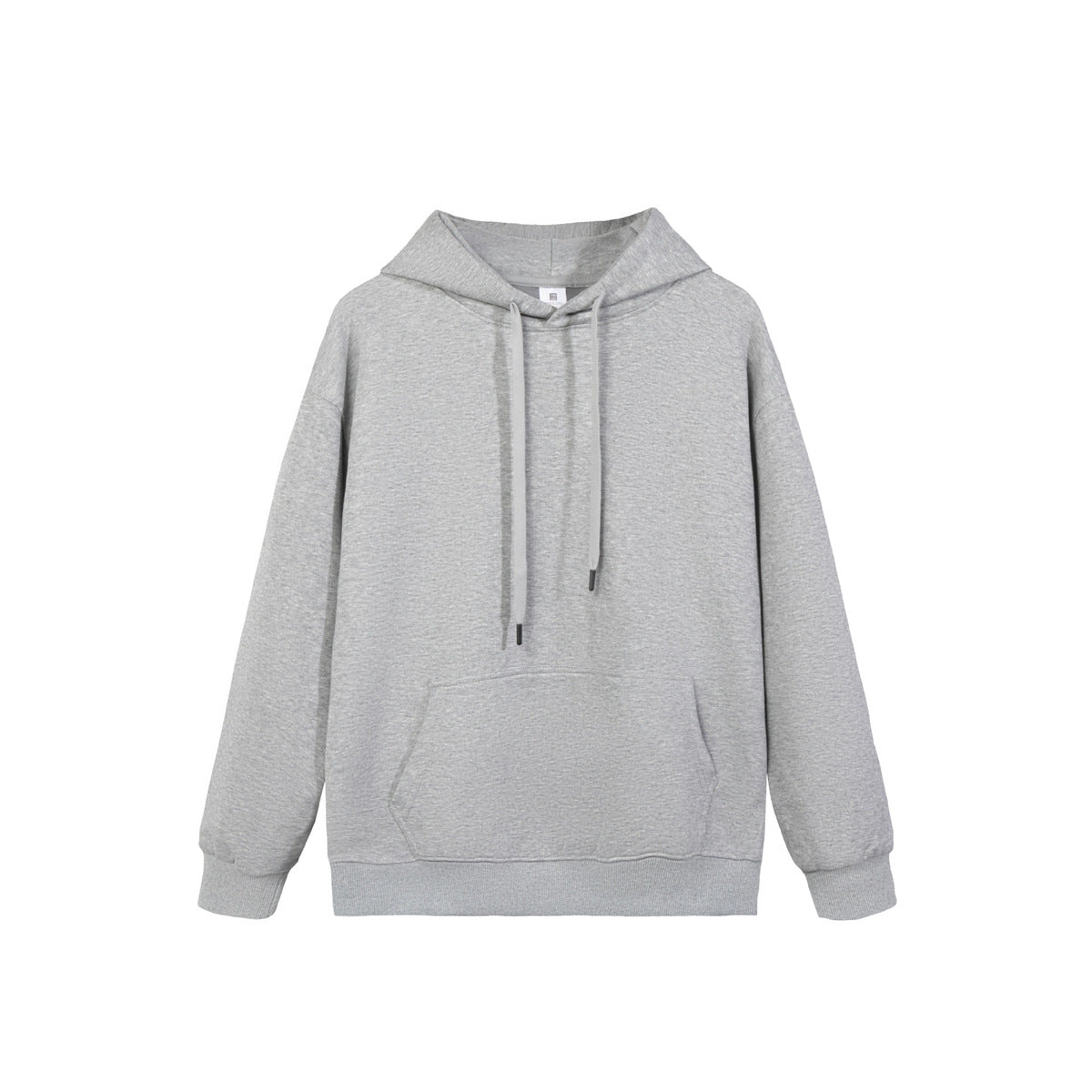 Casual Solid Color Cotton Long-Sleeve Hoodie