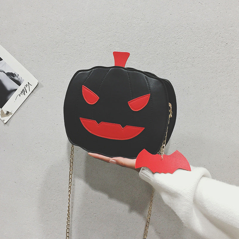 Bolso de poliéster con forma de calabaza y diablo para niños en Halloween