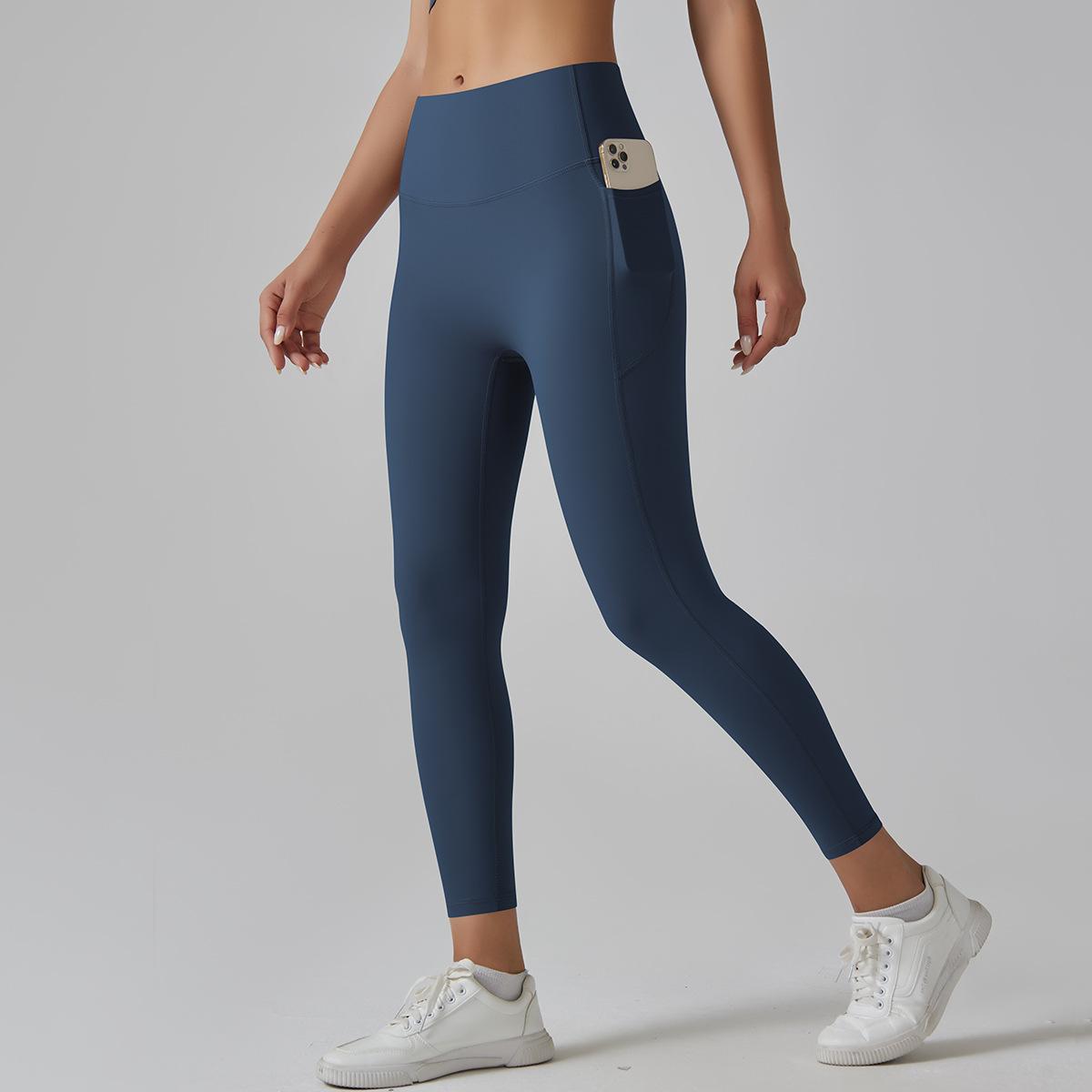 Leggings de yoga taille haute à séchage rapide pour femmes avec poches