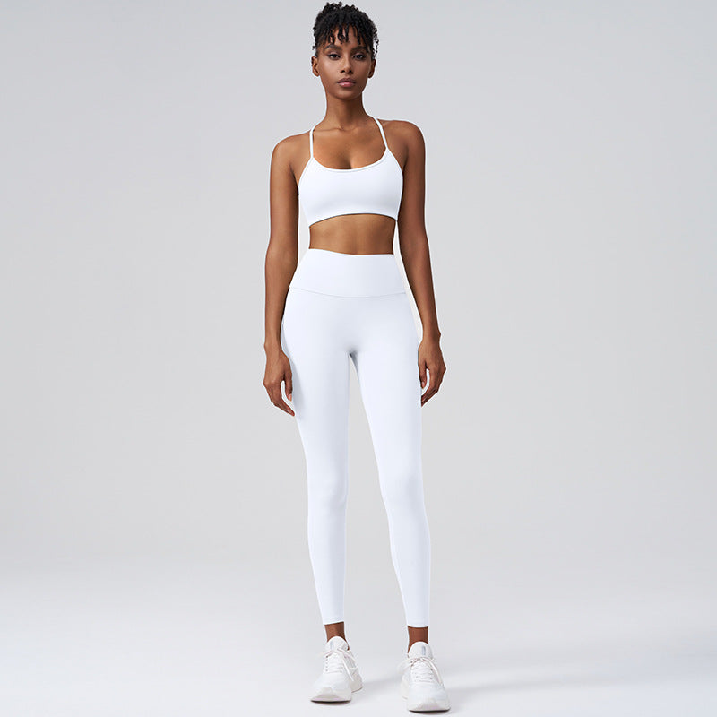 Women Fashion Yoga Solid Color Sports Set