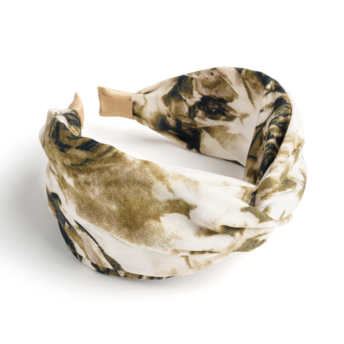Banda ancha para el cabello con efecto tie-dye estilo bohemio para mujer con un estilo dulce