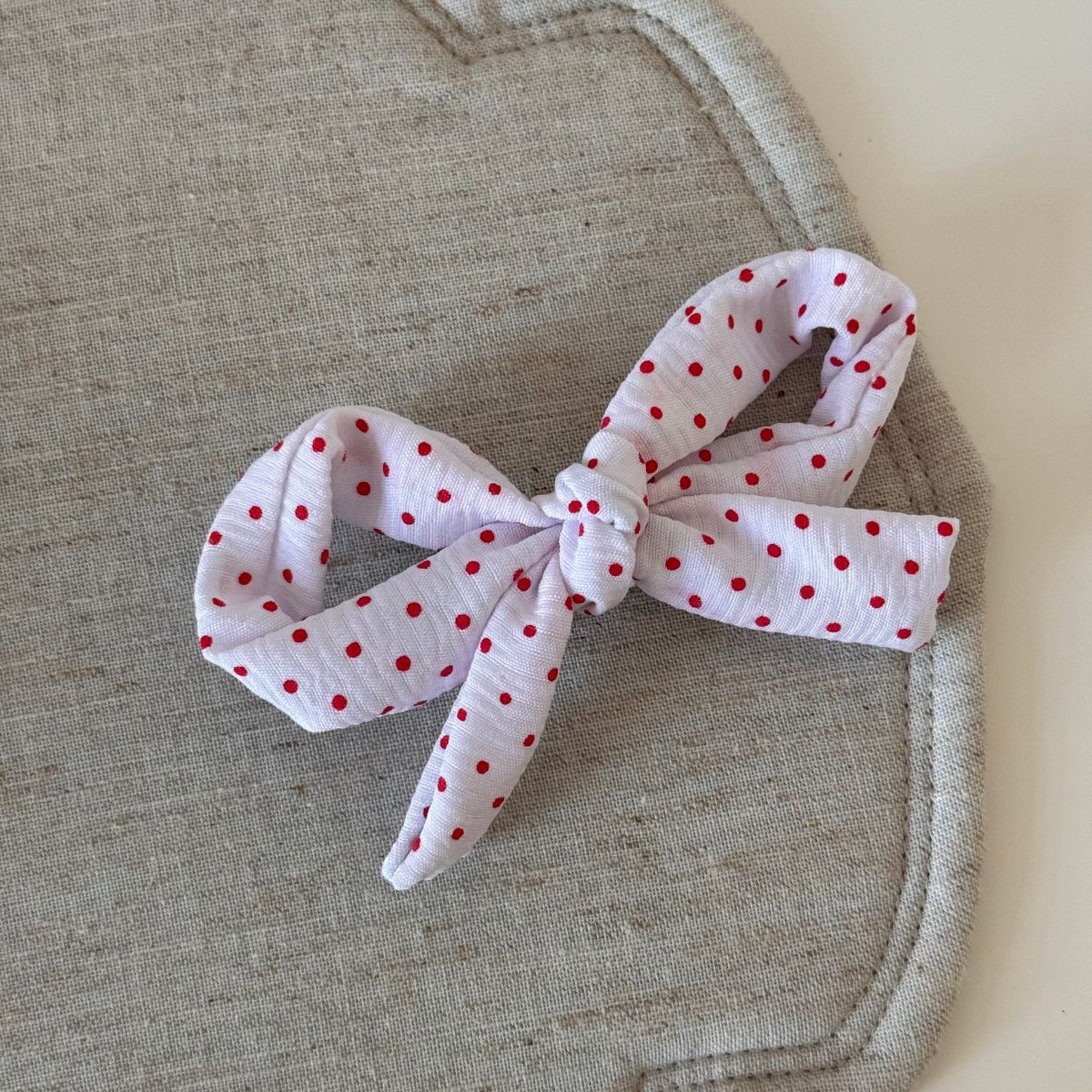 Women Fashion Polka Dot Bowknot Hairpin