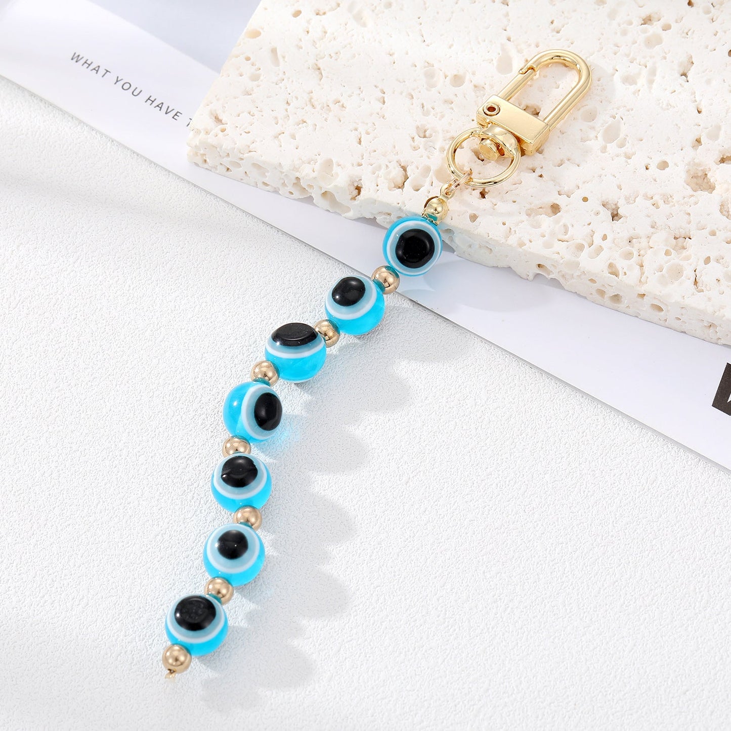 Women Fashion Creative Devil Eye Pendant Keychain