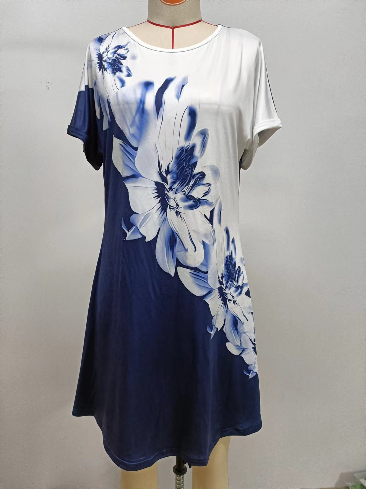 Women Fashion Casual Floral Printed Dress