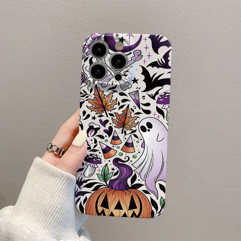 Women Fashion Cartoon Halloween Skull Pumpkin Phone Case