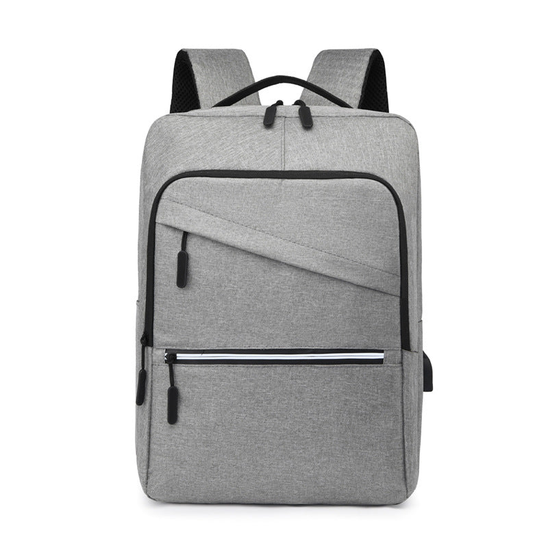 Men's Casual Commuter Solid Color Oxford Backpack